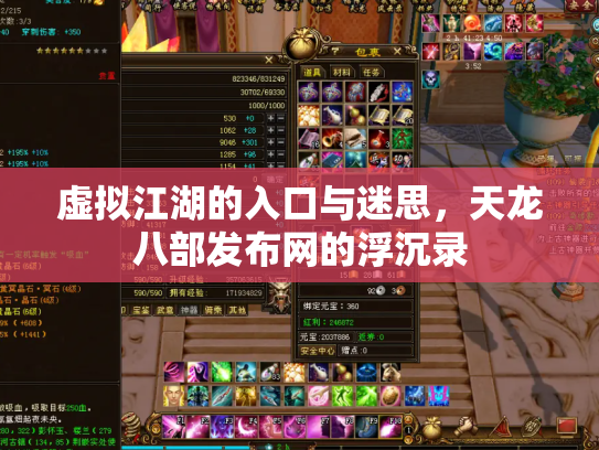 虚拟江湖的入口与迷思，天龙八部发布网的浮沉录