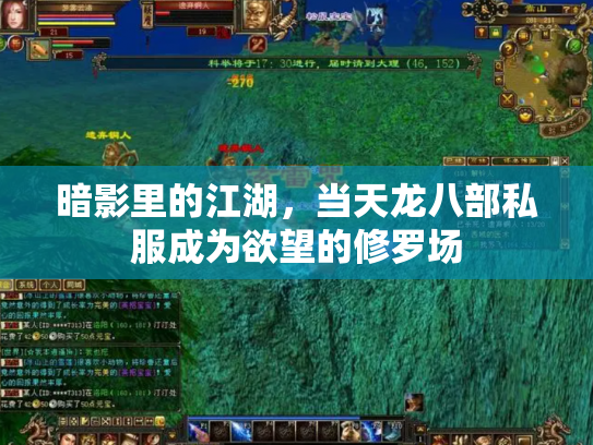 暗影里的江湖，当天龙八部私服成为欲望的修罗场