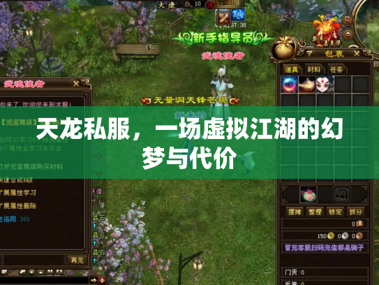 天龙私服，一场虚拟江湖的幻梦与代价