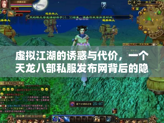 虚拟江湖的诱惑与代价，一个天龙八部私服发布网背后的隐秘世界