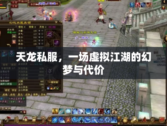 天龙私服，一场虚拟江湖的幻梦与代价