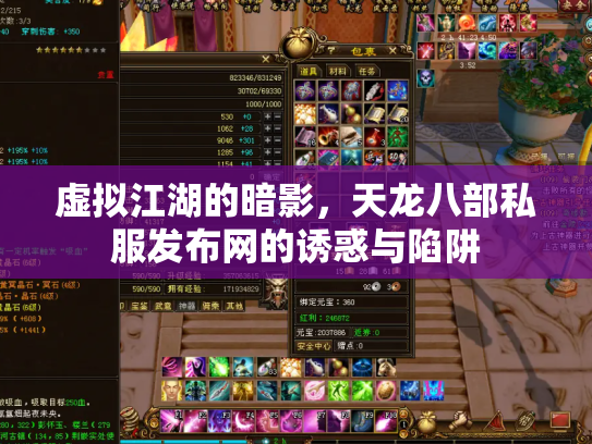 虚拟江湖的暗影，天龙八部私服发布网的诱惑与陷阱