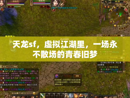 天龙sf，虚拟江湖里，一场永不散场的青春旧梦
