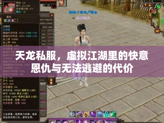 天龙私服，虚拟江湖里的快意恩仇与无法逃避的代价