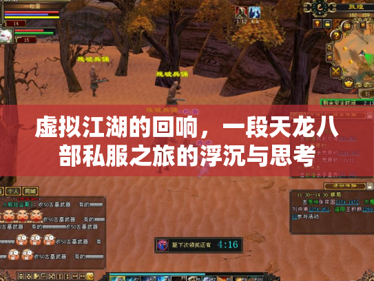 虚拟江湖的回响，一段天龙八部私服之旅的浮沉与思考