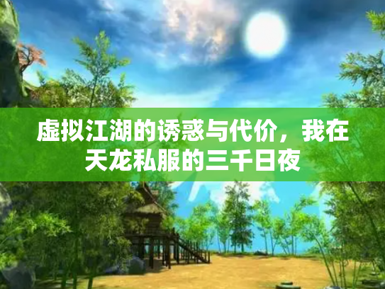 虚拟江湖的诱惑与代价，我在天龙私服的三千日夜