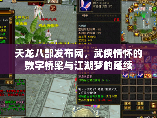 天龙八部发布网，武侠情怀的数字桥梁与江湖梦的延续