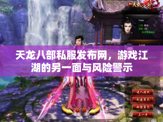 天龙八部私服发布网，游戏江湖的另一面与风险警示