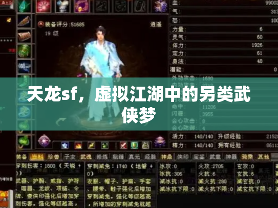 天龙sf，虚拟江湖中的另类武侠梦