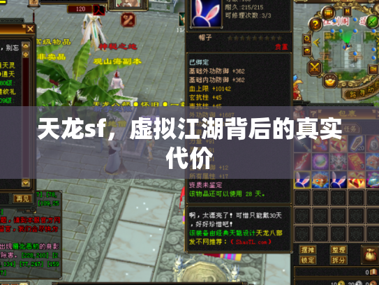 天龙sf，虚拟江湖背后的真实代价