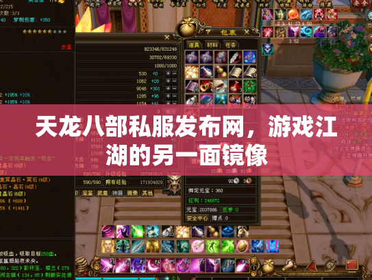 天龙八部私服发布网，游戏江湖的另一面镜像