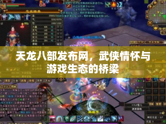 天龙八部发布网，武侠情怀与游戏生态的桥梁