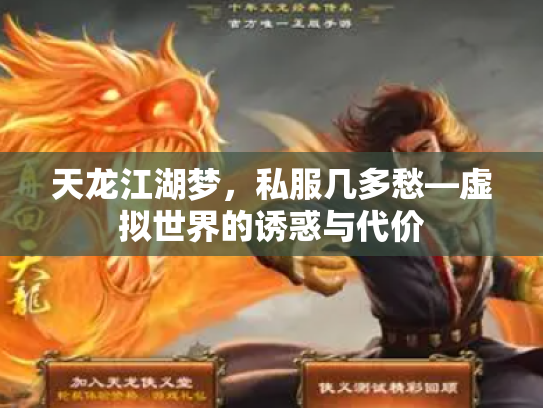 天龙江湖梦，私服几多愁—虚拟世界的诱惑与代价
