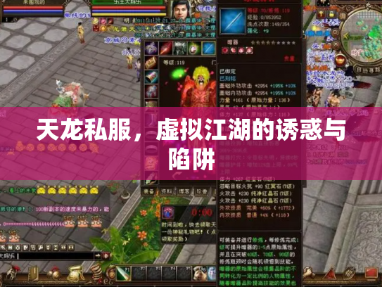 天龙私服，虚拟江湖的诱惑与陷阱