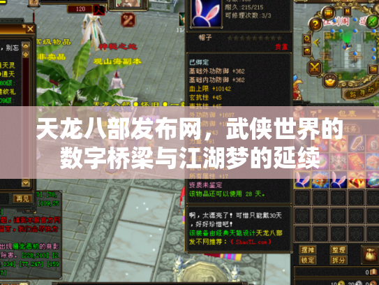 天龙八部发布网，武侠世界的数字桥梁与江湖梦的延续