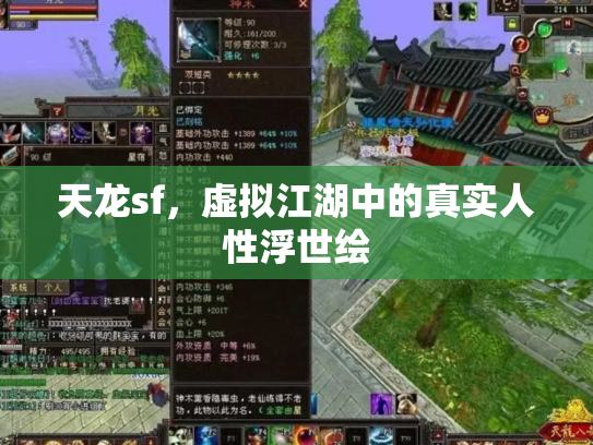 天龙sf，虚拟江湖中的真实人性浮世绘