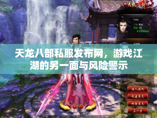 天龙八部私服发布网，游戏江湖的另一面与风险警示