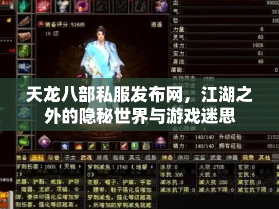 天龙八部私服发布网，江湖之外的隐秘世界与游戏迷思