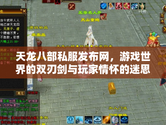 天龙八部私服发布网，游戏世界的双刃剑与玩家情怀的迷思