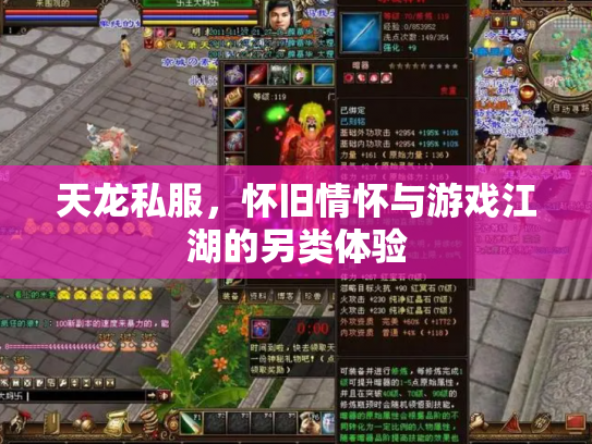 天龙私服，怀旧情怀与游戏江湖的另类体验