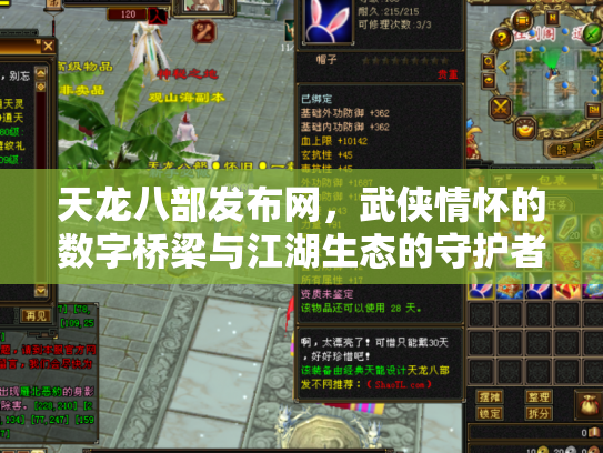 天龙八部发布网，武侠情怀的数字桥梁与江湖生态的守护者