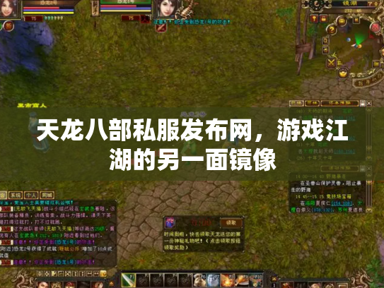天龙八部私服发布网，游戏江湖的另一面镜像