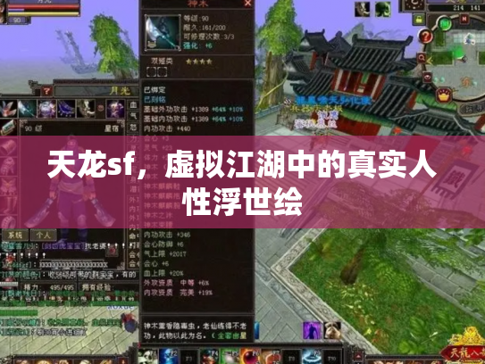 天龙sf，虚拟江湖中的真实人性浮世绘