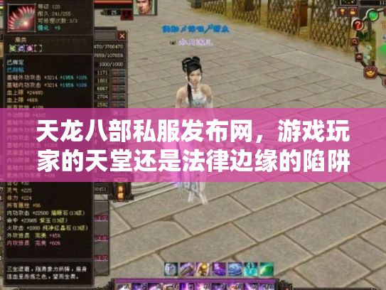 天龙八部私服发布网，游戏玩家的天堂还是法律边缘的陷阱？