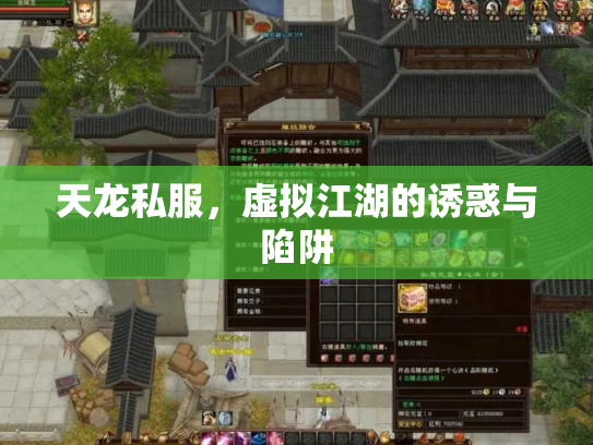 天龙私服，虚拟江湖的诱惑与陷阱