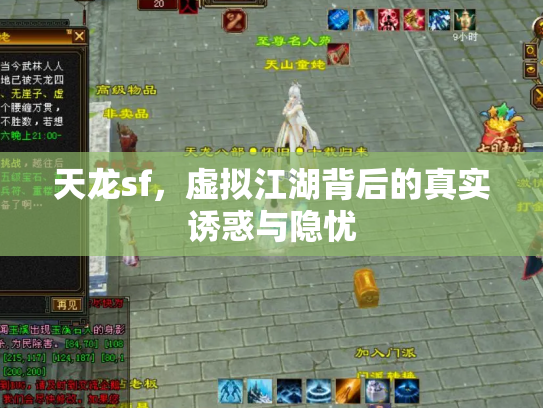 天龙sf，虚拟江湖背后的真实诱惑与隐忧