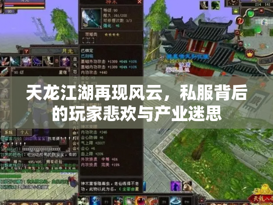 天龙江湖再现风云，私服背后的玩家悲欢与产业迷思