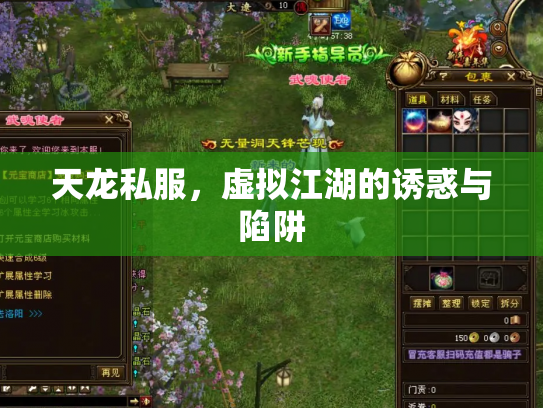 天龙私服，虚拟江湖的诱惑与陷阱