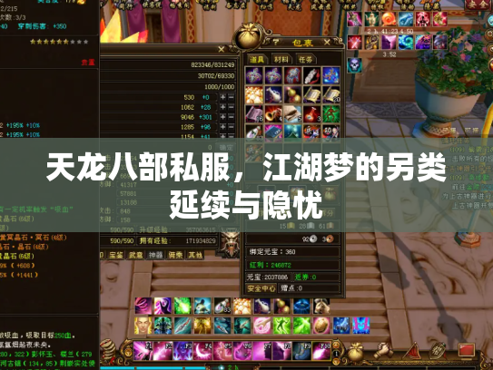 天龙八部私服，江湖梦的另类延续与隐忧