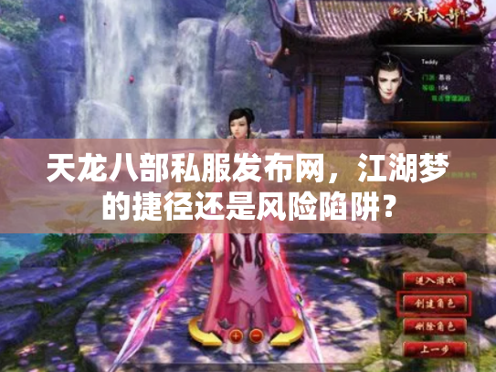 天龙八部私服发布网，江湖梦的捷径还是风险陷阱？