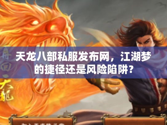 天龙八部私服发布网，江湖梦的捷径还是风险陷阱？