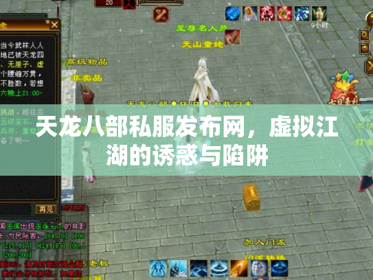 天龙八部私服发布网，虚拟江湖的诱惑与陷阱
