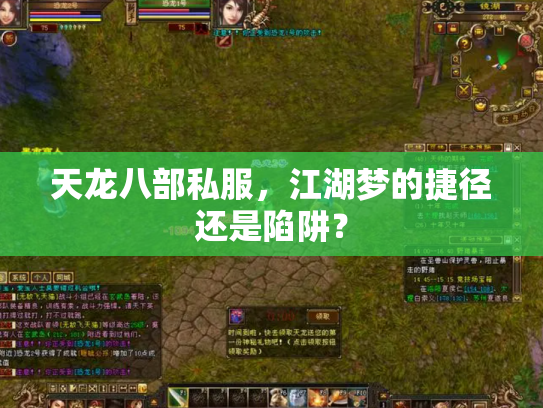 天龙八部私服，江湖梦的捷径还是陷阱？
