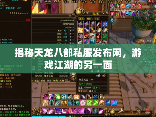 揭秘天龙八部私服发布网，游戏江湖的另一面
