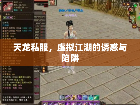 天龙私服，虚拟江湖的诱惑与陷阱