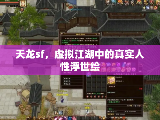 天龙sf，虚拟江湖中的真实人性浮世绘