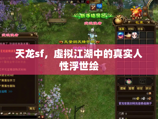 天龙sf，虚拟江湖中的真实人性浮世绘