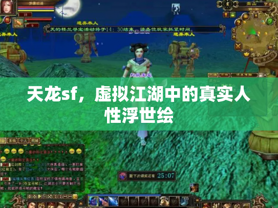 天龙sf，虚拟江湖中的真实人性浮世绘