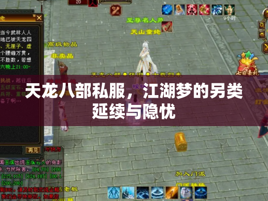 天龙八部私服，江湖梦的另类延续与隐忧