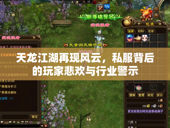 天龙江湖再现风云，私服背后的玩家悲欢与行业警示