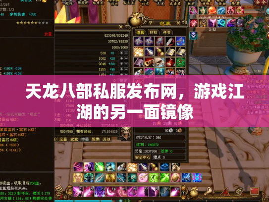 天龙八部私服发布网，游戏江湖的另一面镜像