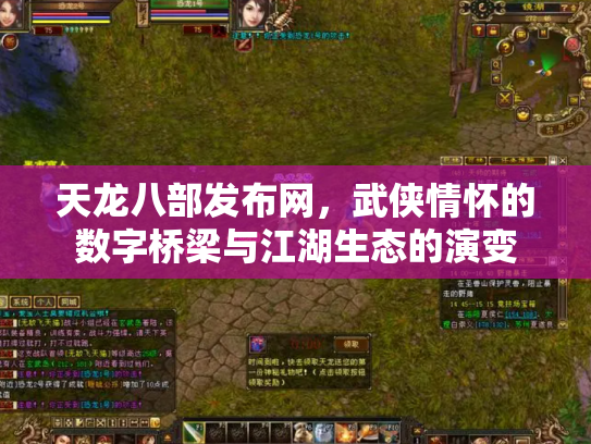 天龙八部发布网，武侠情怀的数字桥梁与江湖生态的演变