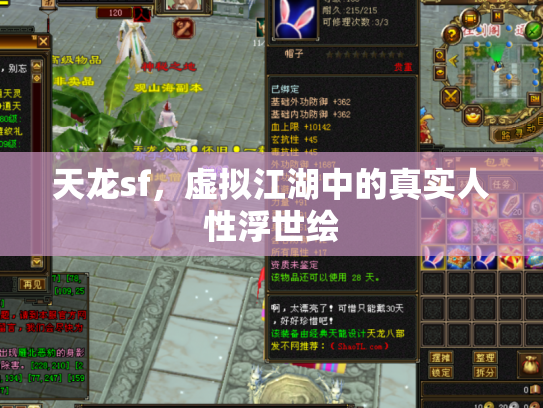 天龙sf，虚拟江湖中的真实人性浮世绘