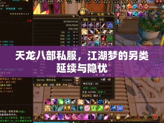 天龙八部私服，江湖梦的另类延续与隐忧