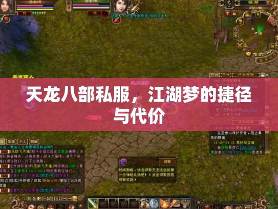 天龙八部私服，江湖梦的捷径与代价