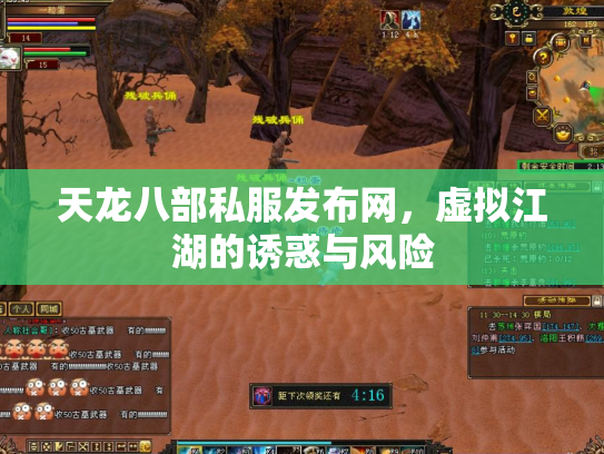 天龙八部私服发布网，虚拟江湖的诱惑与风险
